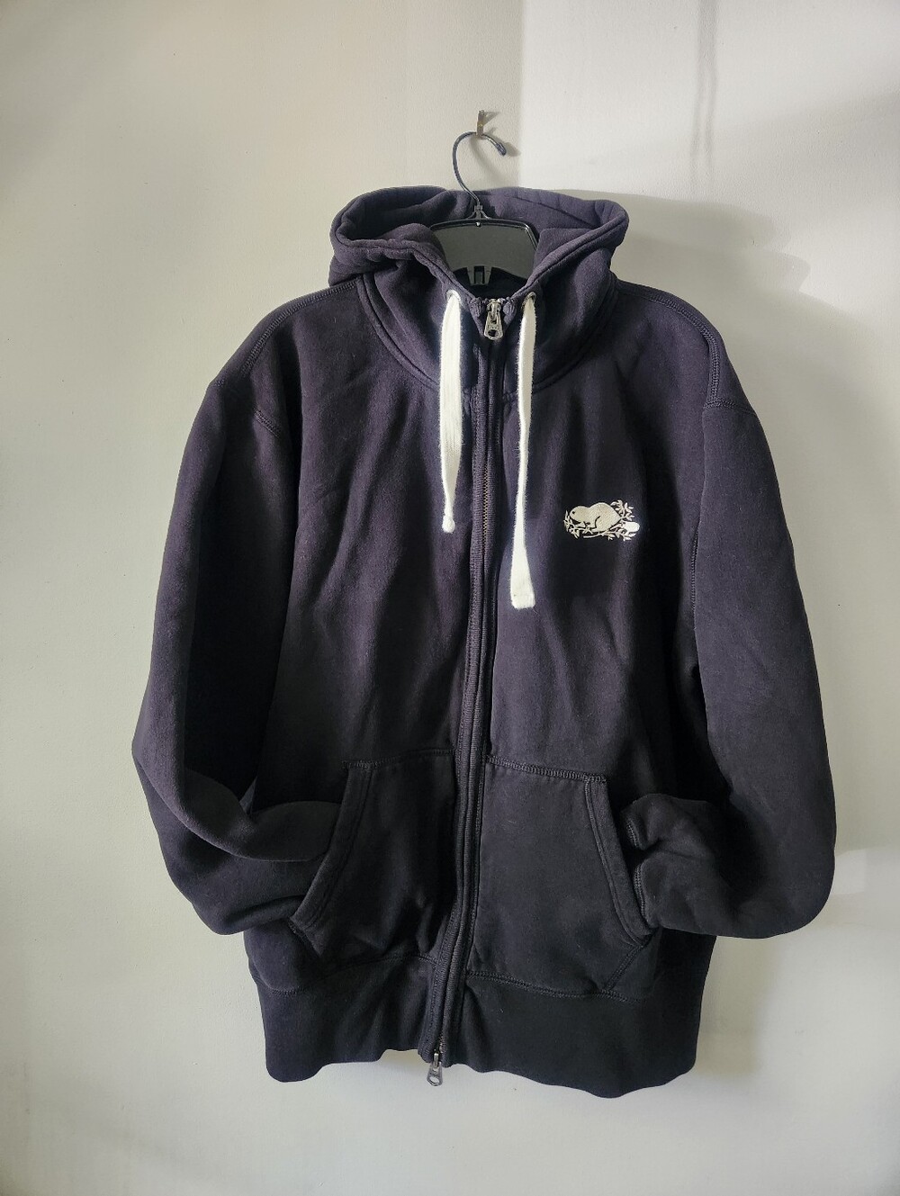 Roots Black Zipper Hoodie